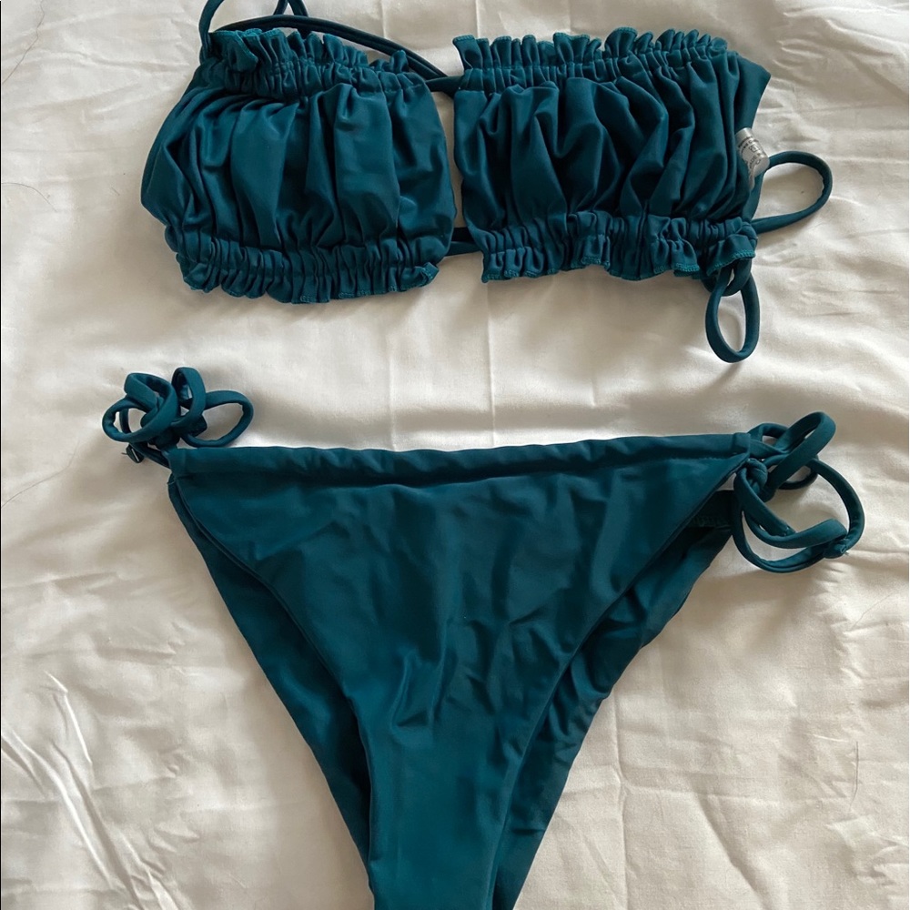 Two piece bandeau swimsuit